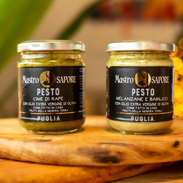 Pesto Cime di Rapa, Melanzane e Basilico